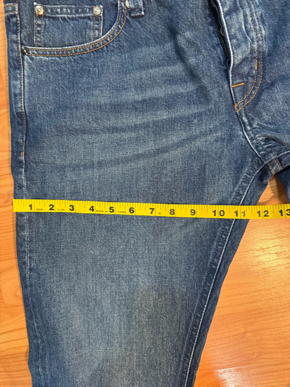 Suitsupply Men's Slim Straight Jeans - Blue Denim - Picture 4 of 11
